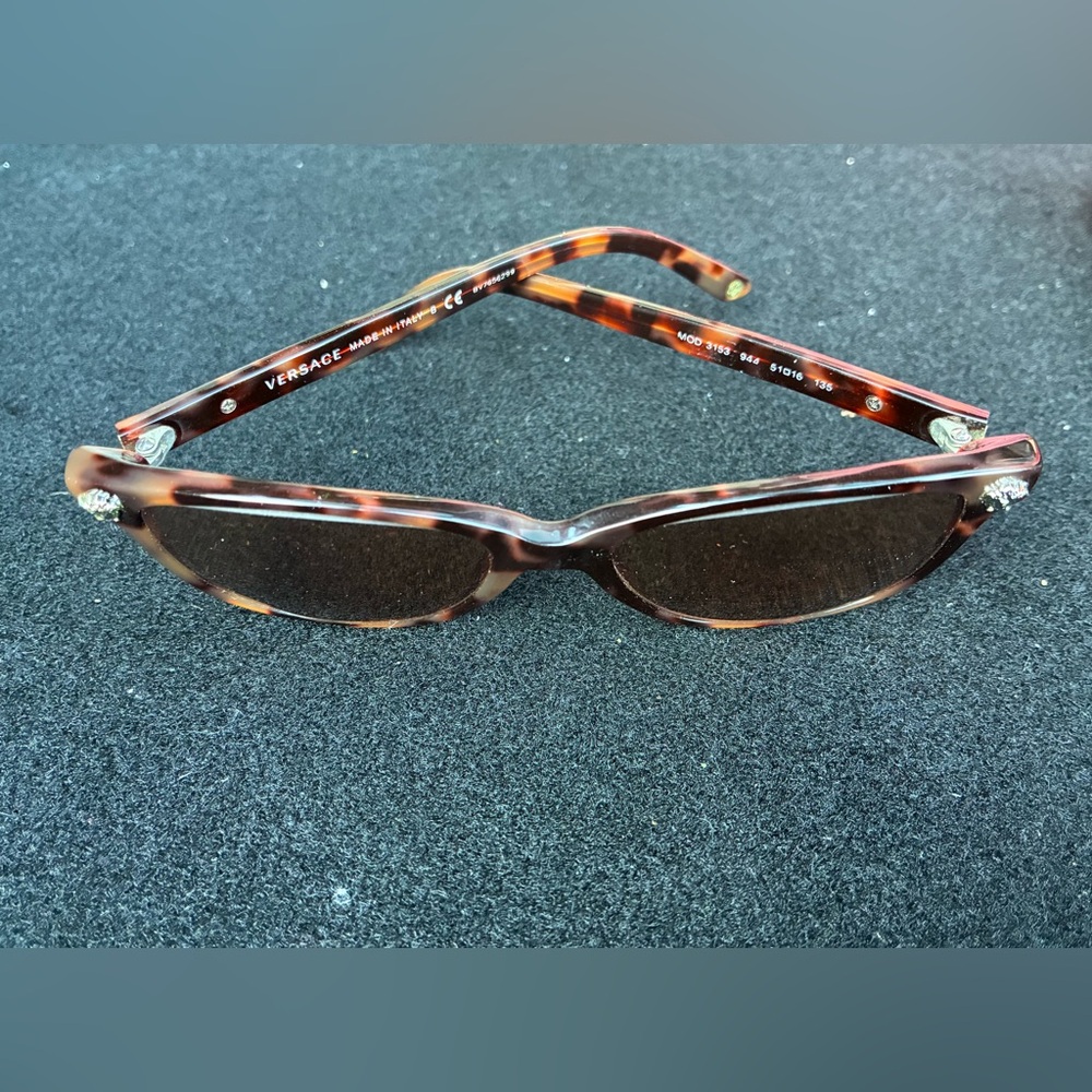 Versace Brown Tortoise Wayfarer Medusa Glasses Frame MOD 3153 - Picture 3 of 5